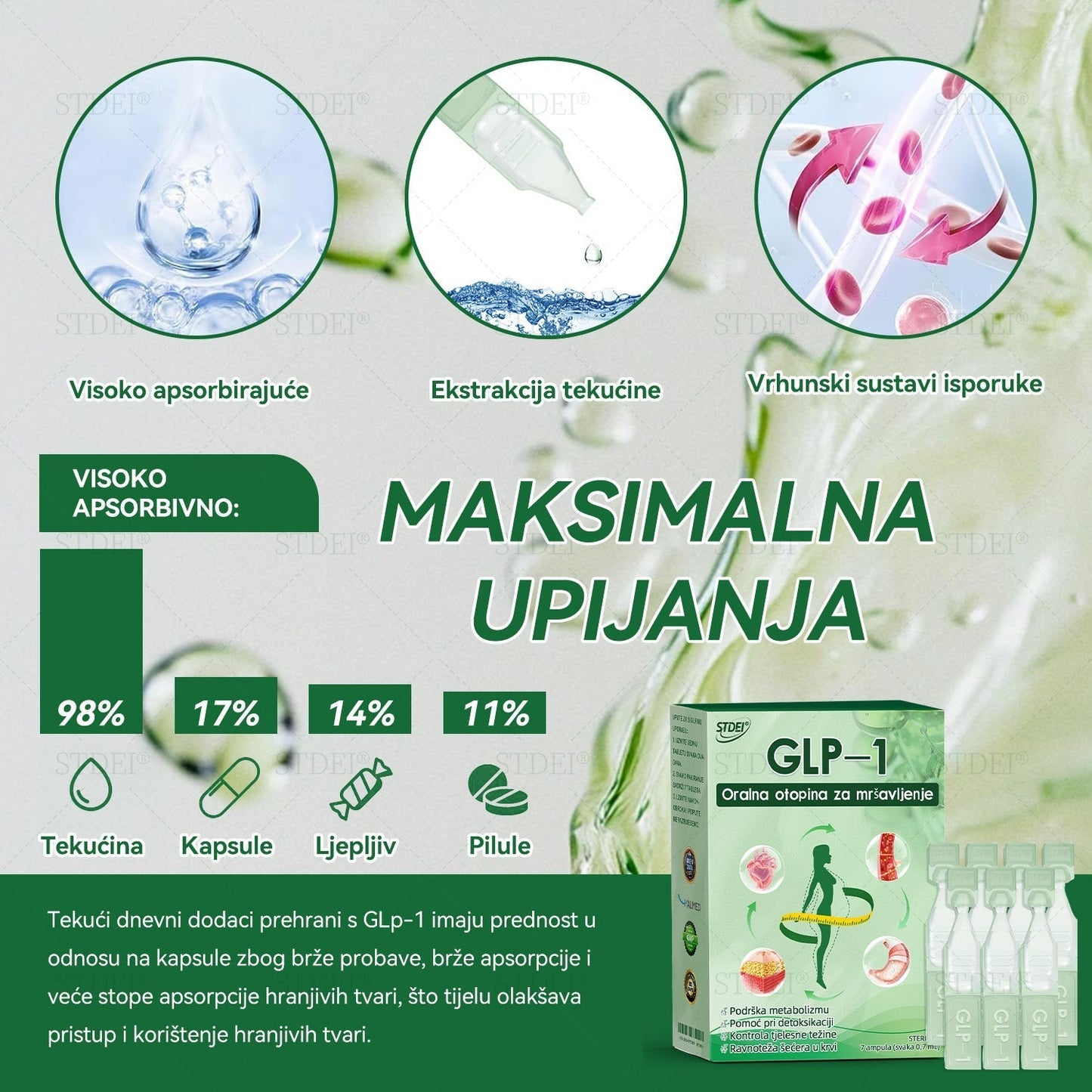 U skladu sa standardima HALMED-a🇬🇧 𝑆𝑇𝐷𝐸𝐼®  🔴𝐺𝐿𝑃-1𝑂𝑟𝑎𝑙𝑛𝑎 𝑜𝑡𝑜𝑝𝑖𝑛𝑎 𝑧𝑎 𝑚𝑟š𝑎𝑣𝑙𝑗𝑒𝑛𝑗𝑒 Pogodno za pretilost, kardiovaskularne probleme, dijabetes, apneju u snu, probleme sa zglobovima i još mnogo toga